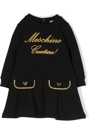 Moschino Embroidered faux-pockets dress