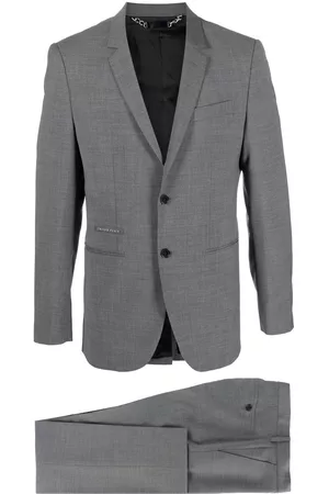 Philipp Plein Logo-detail single-breasted suit