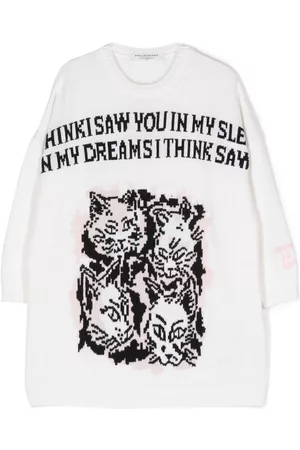 PHILOSOPHY DI LORENZO SERAFINI Intarsia knit jumper dress