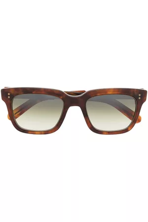 GARRETT LEIGHT Tortoiseshell-effect square-frame glasses