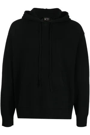 Nº21 Logo-print long-sleeve hoodie