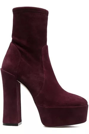 Stuart Weitzman Skyhigh 145mm suede platform boots