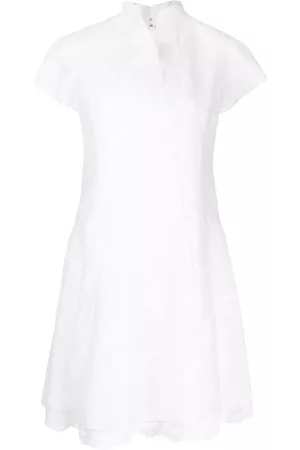 SHIATZY CHEN Lace-underlay cotton dress