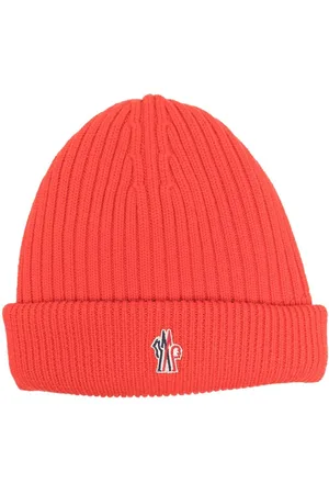 Moncler Ribbed-knit logo-patch beanie hat
