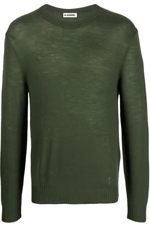 Jil Sander Embroidered-logo wool jumper