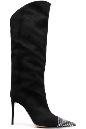 ALEXANDRE VAUTHIER Bonny crystal-toe 110mm boots