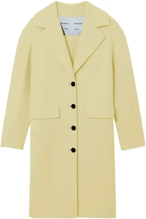 PROENZA SCHOULER WHITE LABEL Women Coats - Single-breasted wool-cashmere coat