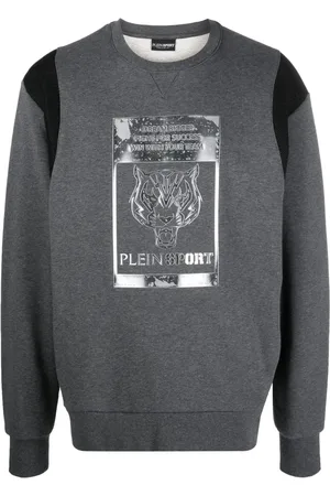 Philipp Plein Tiger-head logo-print sweatshirt