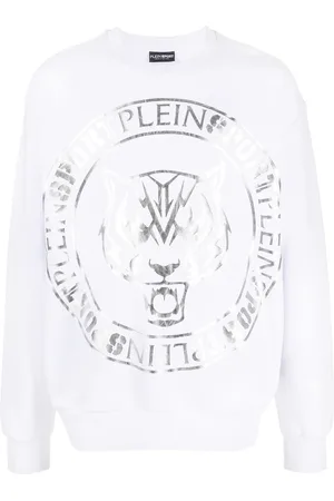 Philipp Plein Tiger-head logo-print sweatshirt