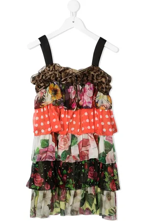 Dolce & Gabbana Multi-print ruffled dress