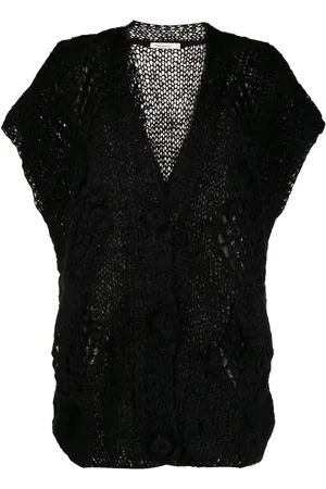 Mes Demoiselles Short-sleeved knit cardigan