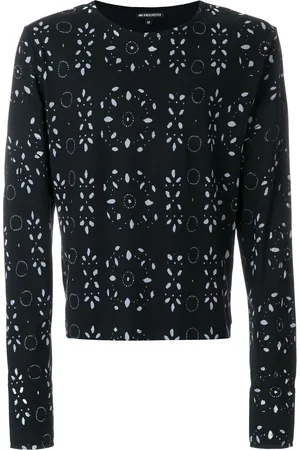 ANN DEMEULEMEESTER Men Sweatshirts - Broderie anglaise print sweatshirt