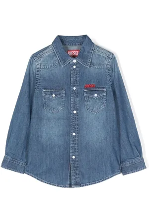 Diesel Ceko embroidered-logo denim shirt