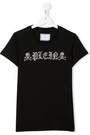 Philipp Plein TEEN crystal logo-embellished T-shirt