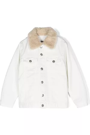 Maison Margiela Faux-shearling collar button-down jacket