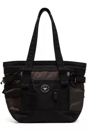Makavelic Contrasting-panel strap-detail tote bag