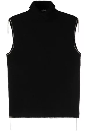 Faliero Sarti Contrasting-trim sleeveless sweater