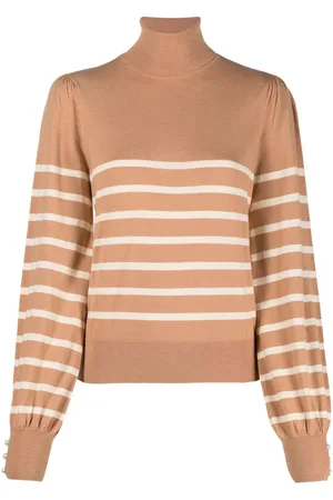 Liu Jo Striped roll-neck jumper
