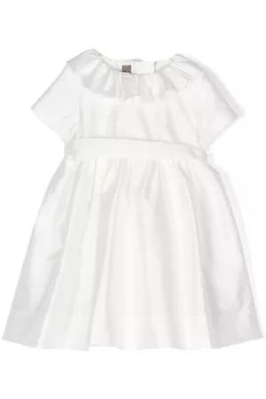 LITTLE BEAR Frilled-collar short-sleeve dress