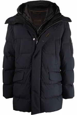MOORER Padded zip-up coat