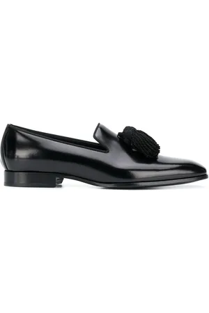 Jimmy Choo Men Loafers - Foxley leather tassel loafers