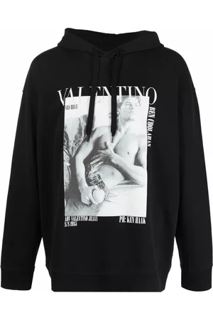 VALENTINO GARAVANI Graphic-print cotton hoodie