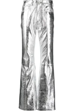 Zadig & Voltaire Metallic high-waisted trousers