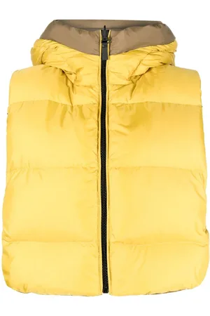 YVES SALOMON Logo-print reversible padded gilet