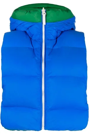 YVES SALOMON Logo-print reversible padded gilet