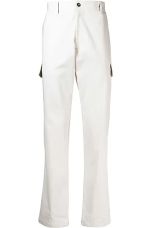 ISAIA Drill mid-rise cargo trousers