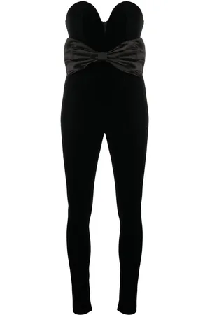 Alessandra Rich Bow-embellished sleeveless jumpsuit