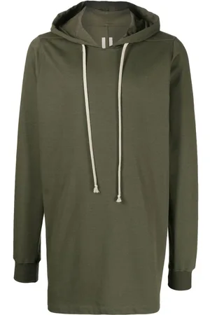 Rick Owens Long-length drawstring hoodie