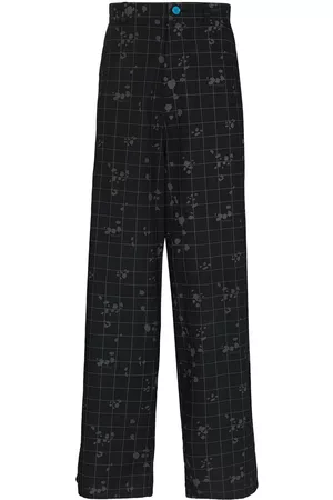UNDERCOVER Check-pattern loose-fit trousers