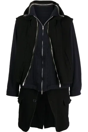 UNDERCOVER Zip-detail layered coat