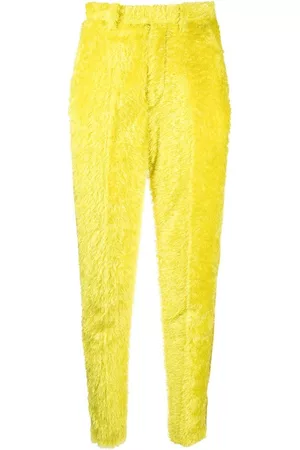 UNDERCOVER Textured high-waisted trousers