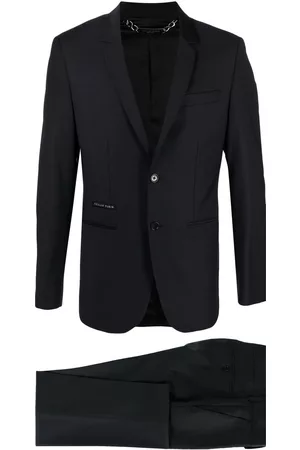 Philipp Plein Logo-detail single-breasted suit