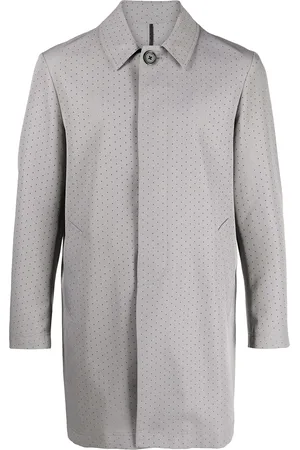 Viktor & Rolf Men Coats - Perforated button-up coat