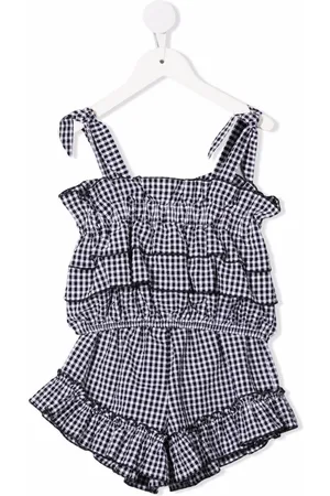 Le pandorine Gingham-print set