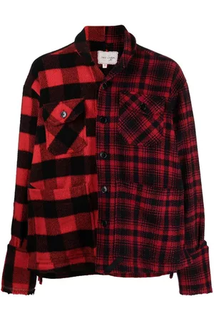 GREG LAUREN Checked shirt jacket