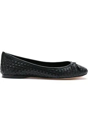 Sarah Chofakian Leather woven flats