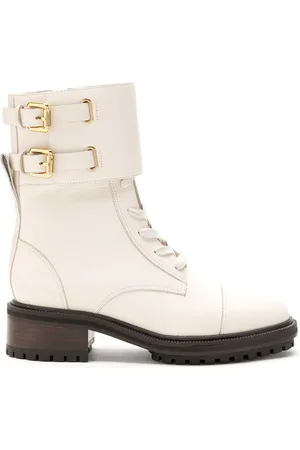 Sarah Chofakian Leather Sarah combat boots