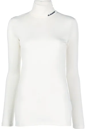 Jil Sander Logo-print roll-neck top