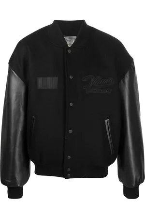 VTMNTS Logo-patch long-sleeve bomber jacket