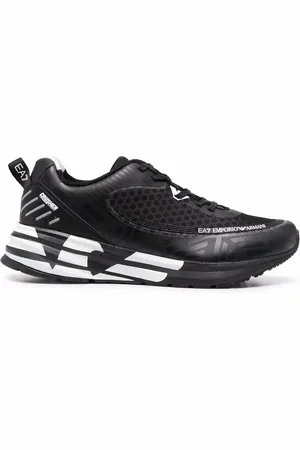 EA7 Panelled lace-up sneakers