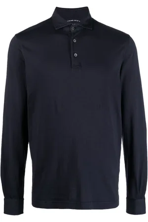 FEDELI Long-sleeved polo shirt