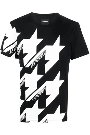 Les Hommes Star-print logo-print T-shirt