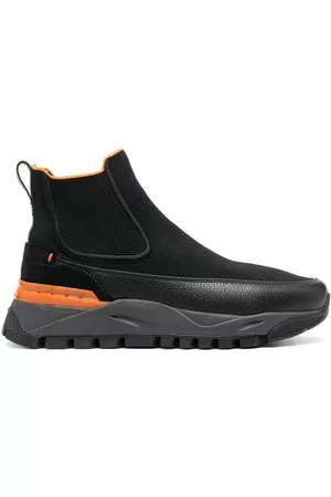santoni Contrast-panel Chelsea boots
