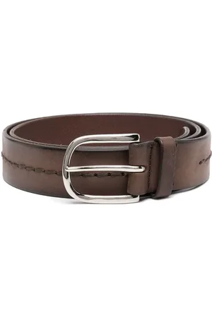 Orciani Tonal-stitching leather belt