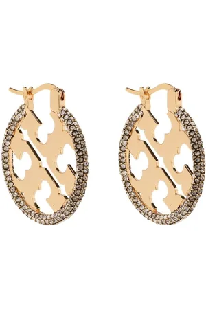 Tory Burch Logo round earrings