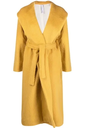 HEVO Hooded tied-waist coat